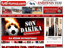 Tablet Screenshot of futbolumuz.com